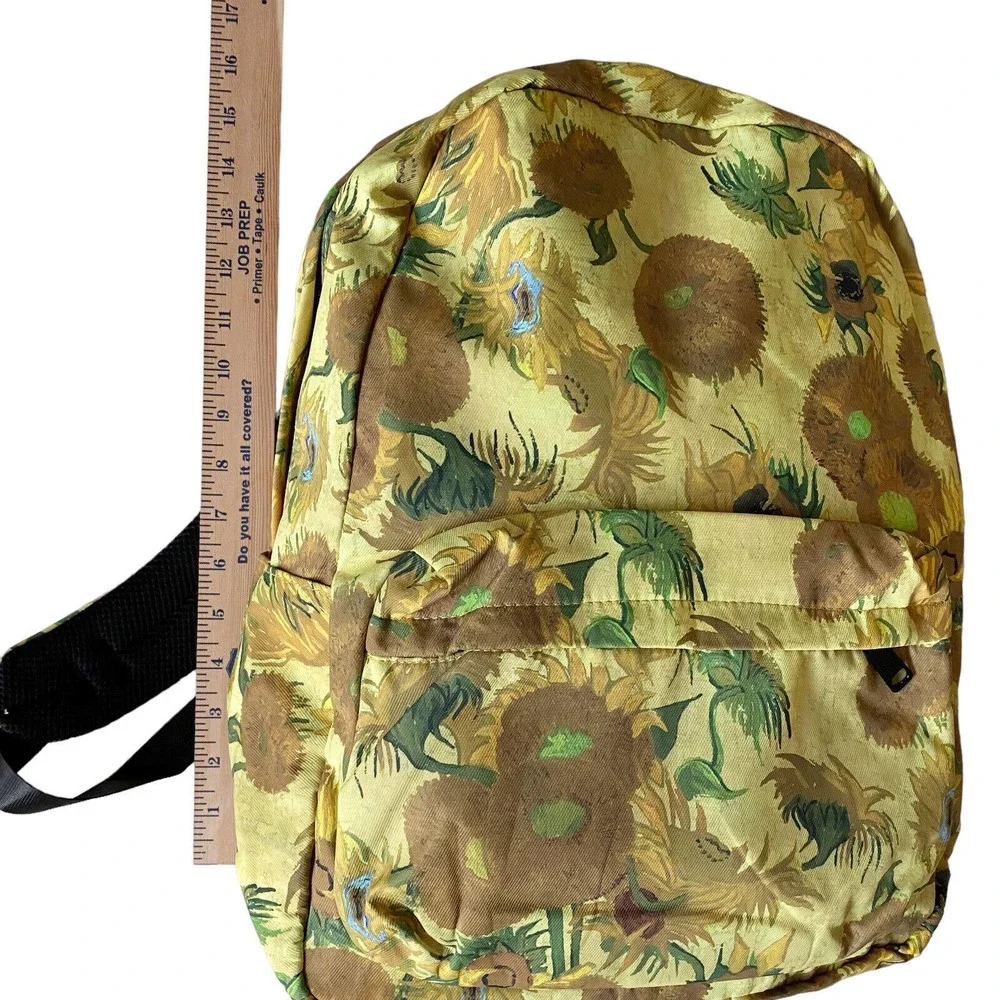 Van Gogh Backpack Sunflower Yellow Floral Bag Immersive Lighthouse Exclusive NEW